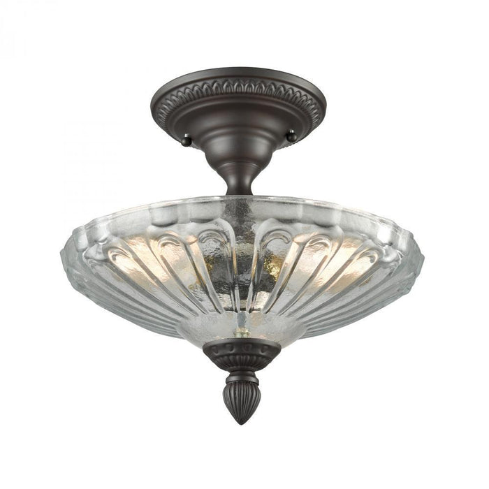 Elk Restoration 3 Light Semi Flush In Oil Rubbed Model: 66392-3