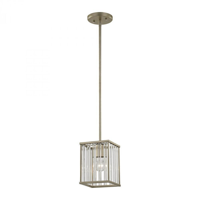 Elk Ridley 1 Light Mini Pendant In Aged Silver Model: 81095/1