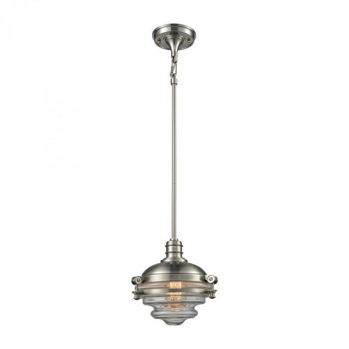 Elk Riley 1 Light Mini Pendant In Satin Nickel Model: 16061/1