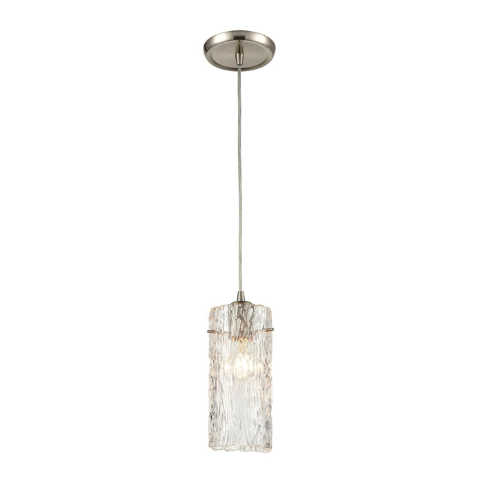 Elk Roubaix 1 Light Mini Pendant In Satin Nickel Model: 60225/1