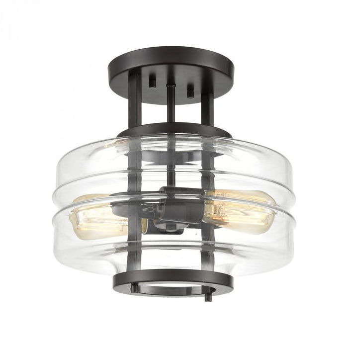 Elk Rover 2 Light Semi Flush Mount In Oil Rubbed Model: 85262/2