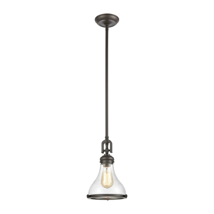 Elk Rutherford 1 Light Mini Pendant In Oil Rubbed Model: 57360/1