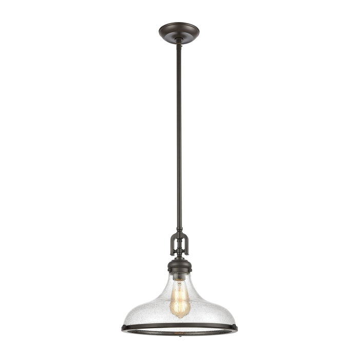 Elk Rutherford 1 Light Pendant In Oil Rubbed Model: 57361/1