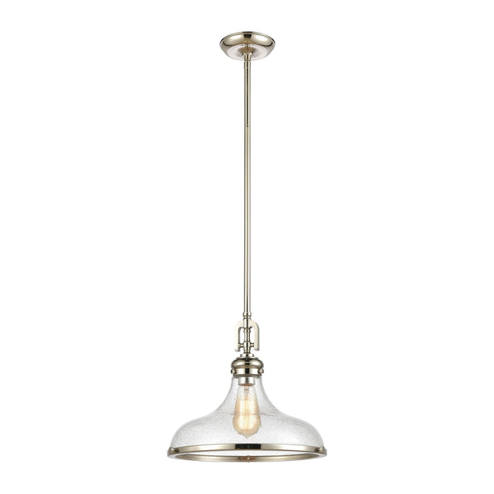 Elk Rutherford 1 Light Pendant In Polished Nickel Model: 57381/1