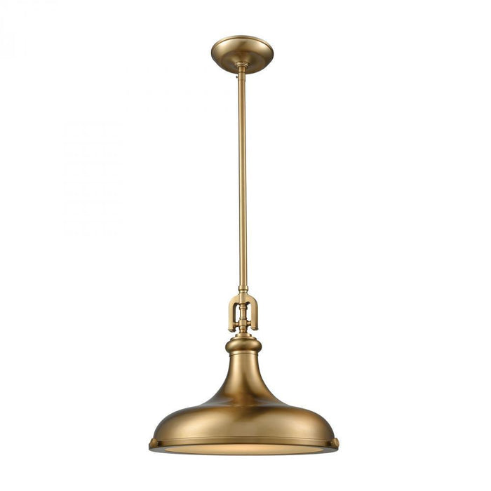 Elk Rutherford 1 Light Pendant In Satin Brass Model: 57071/1