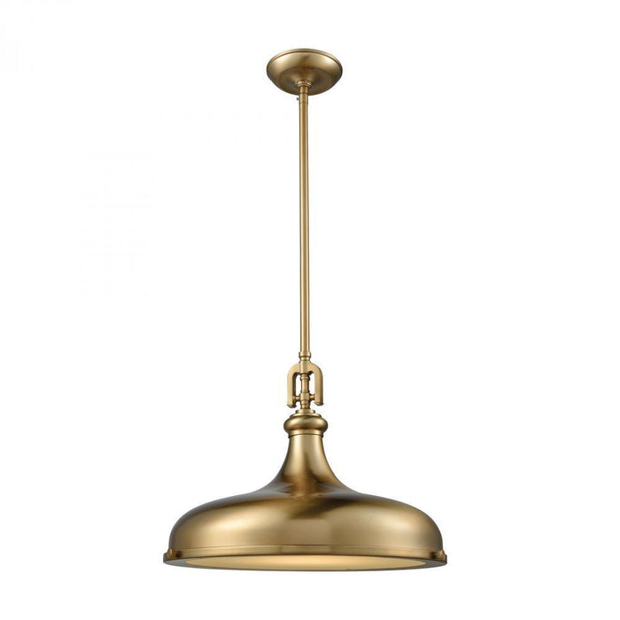 Elk Rutherford 1 Light Pendant In Satin Brass Model: 57072/1