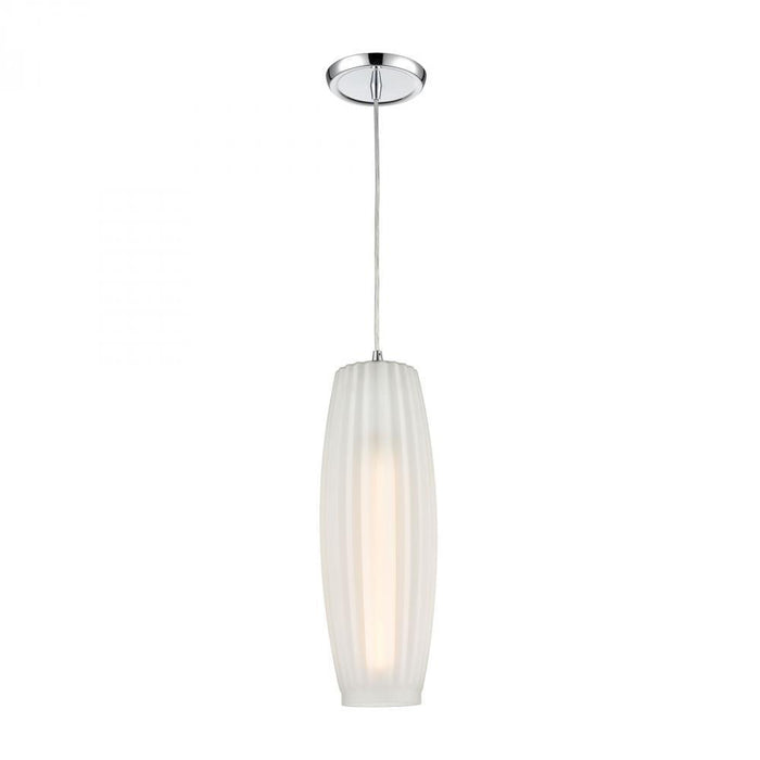 Elk Satin Veil 1 Light Mini Pendant In Polished Model: 21220/1