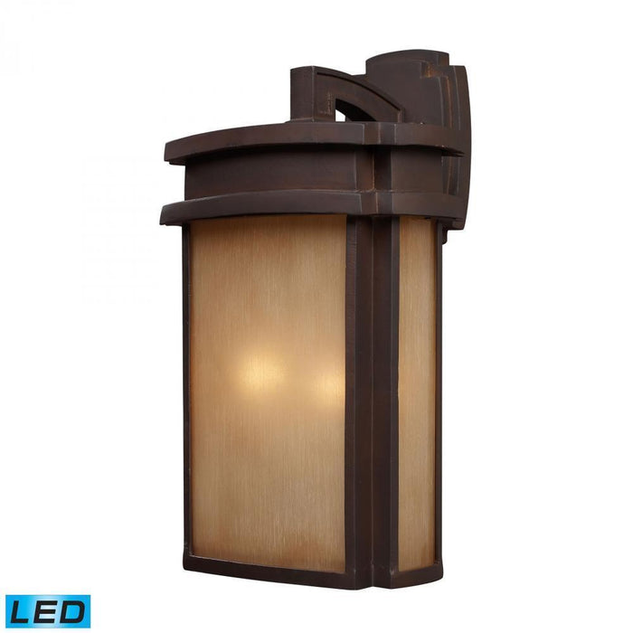 Elk Sedona 2 Light Outdoor Wall Lamp In Clay Model: 42142/2-LED