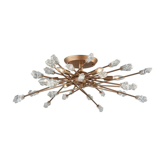 Elk Serendipity 6 Light Semi Flush In Matte Gold Model: 11112/6