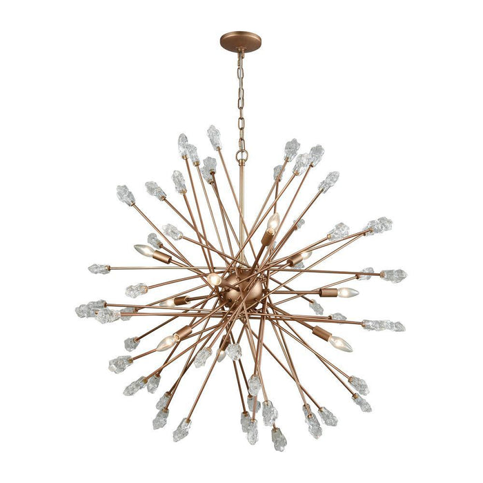 Elk Serendipity 9 Light Chandelier In Matte Gold Model: 11114/9