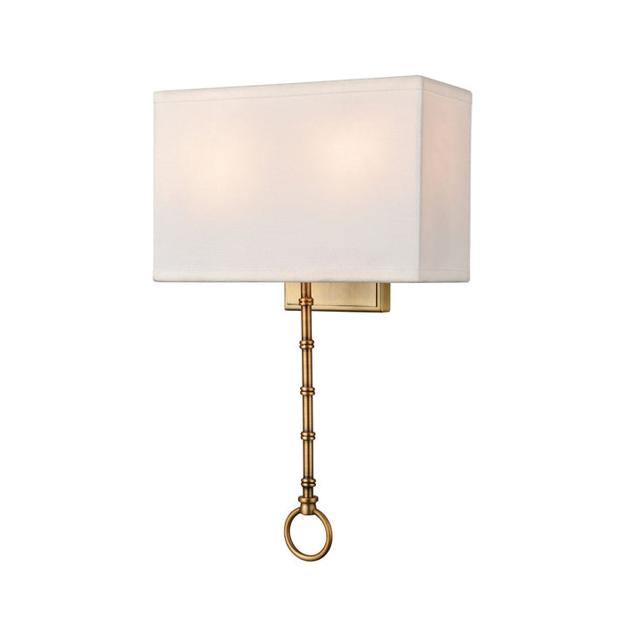 Elk Shannon 2 Light Sconce In Warm Brass With Model: 75040/2