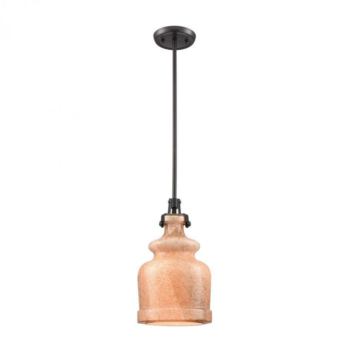 Elk Sheffield 1 Light Mini Pendant In Oil Rubbed Model: 60135/1