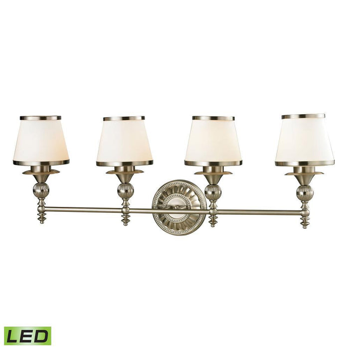 Elk Smithfield 4 Light Vanity Lamp In Brushed Model: 11603/4-LED