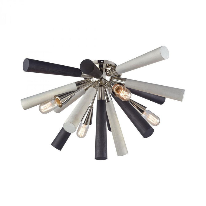 Elk Solara 4 Light Semi Flush In Polished Nickel Model: 32234/4