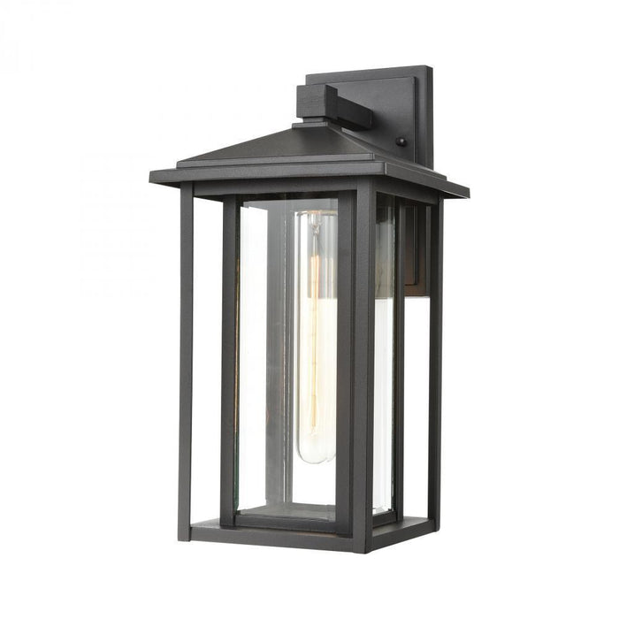 Elk Solitude 1 Light Sconce In Matte Black With Model: 87133/1