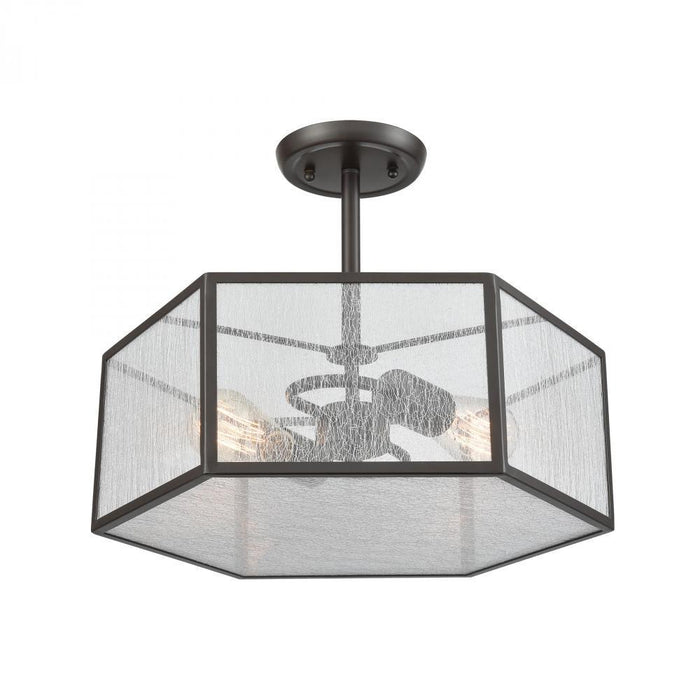 Elk Spencer 2 Light Semi Flush In Oil Rubbed Model: 10351/2