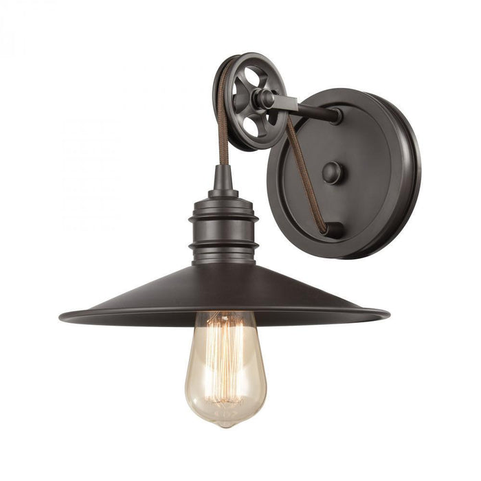 Elk Spindle Wheel 1 Light Vanity Light In Oil Model: 69084/1