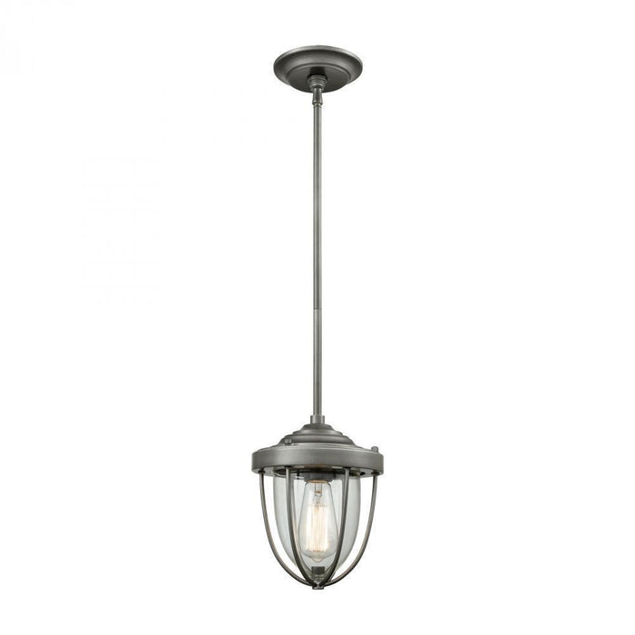 Elk Sturgis 1 Light Mini Pendant In Weathered Model: 33100/1