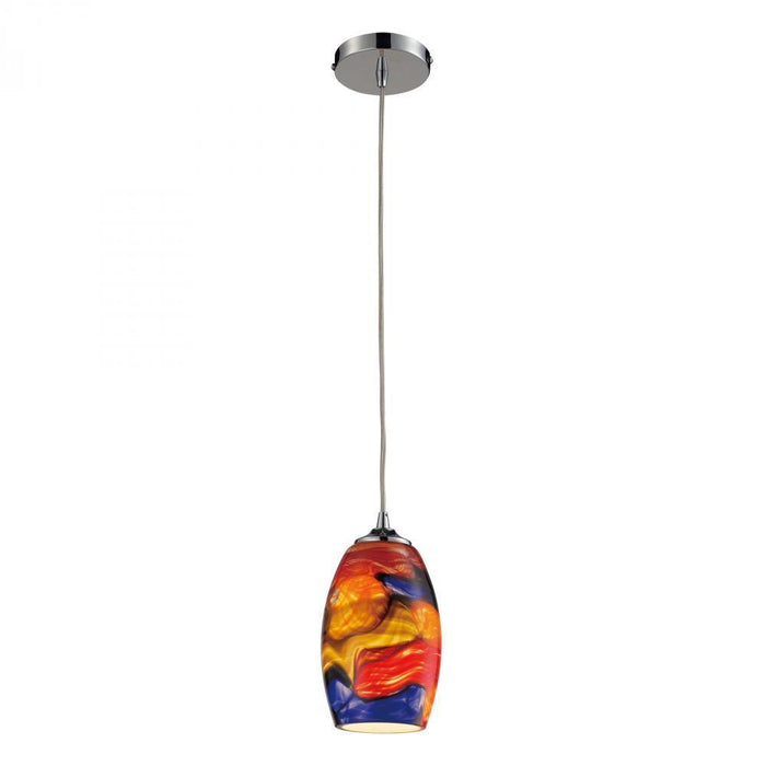 Elk Surrealist 1 Light Mini Pendant In Polished Model: 31339/1-LED