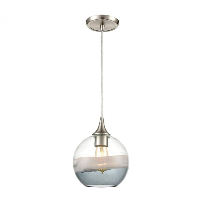 Elk Sutter Creek 1 Light Mini Pendant In Satin Model: 25099/1