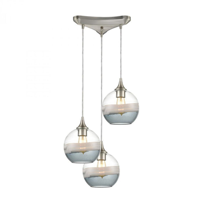 Elk Sutter Creek 3 Light Triangular Mini Pendant Model: 25099/3