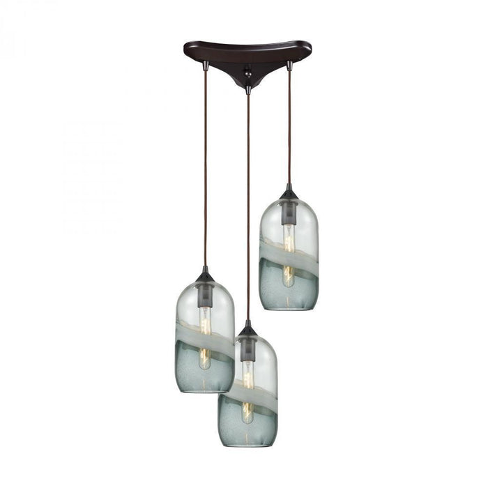 Elk Sutter Creek 3 Light Triangular Pendant Model: 25102/3