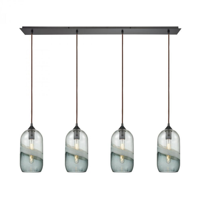 Elk Sutter Creek 4 Light Linear Pendant Fixture Model: 25102/4LP