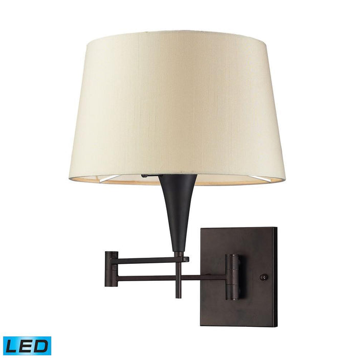 Elk Swingarms 1 Light Swingarm Wall Lamp In Aged Model: 10292/1-LED