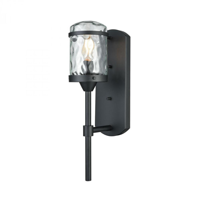 Elk Torch 1 Light Outdoor Wall Lamp In Charcoal Model: 45400/1