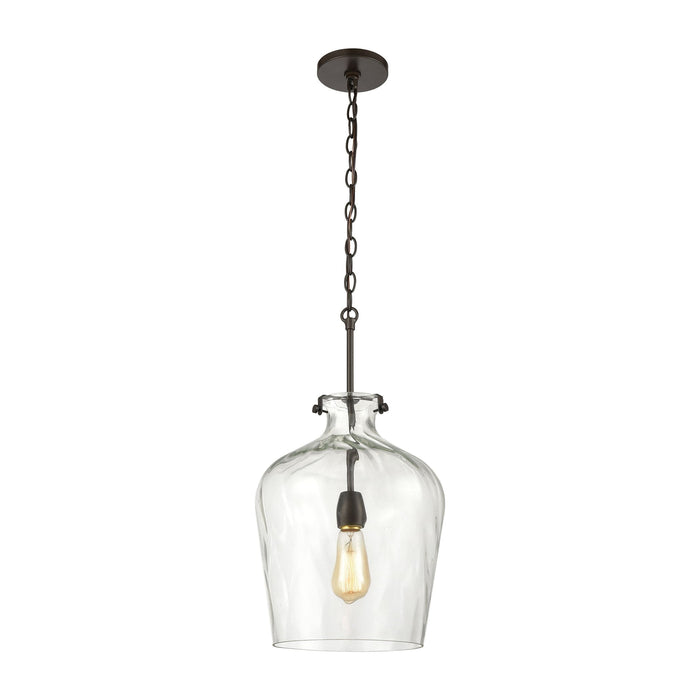 Elk Tuscan Villa 1 Light Pendant In Oil Rubbed Model: 30070/1