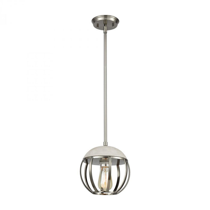 Elk Urban Form 1 Light Mini Pendant In Brushed Model: 45337/1