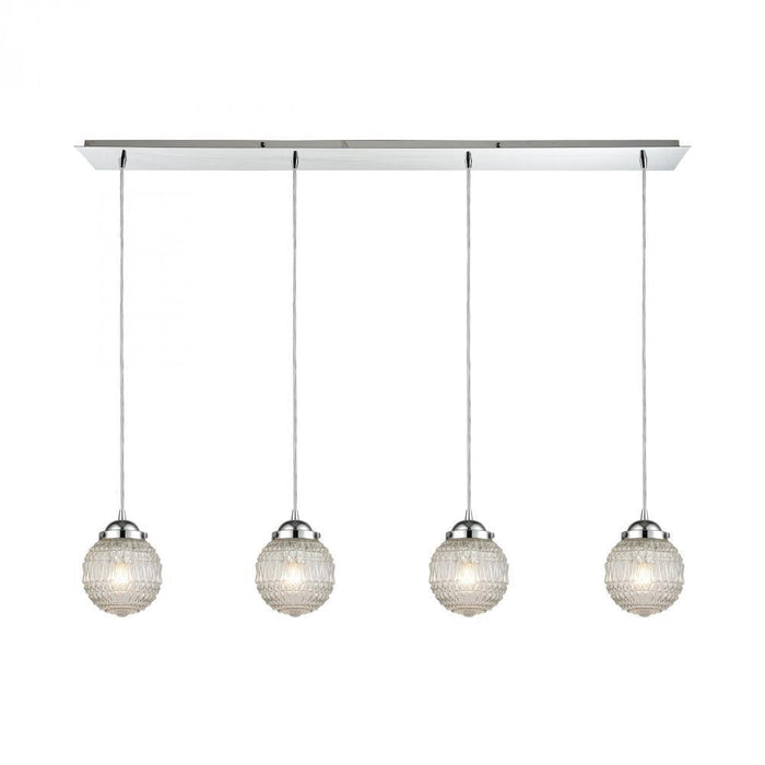 Elk Victoriana 4 Light Linear Pendant Fixture In Model: 56591/4LP