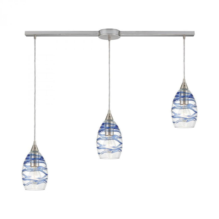 Elk Vines 3 Light Linear Mini Pendant Fixture In Model: 31742/3L