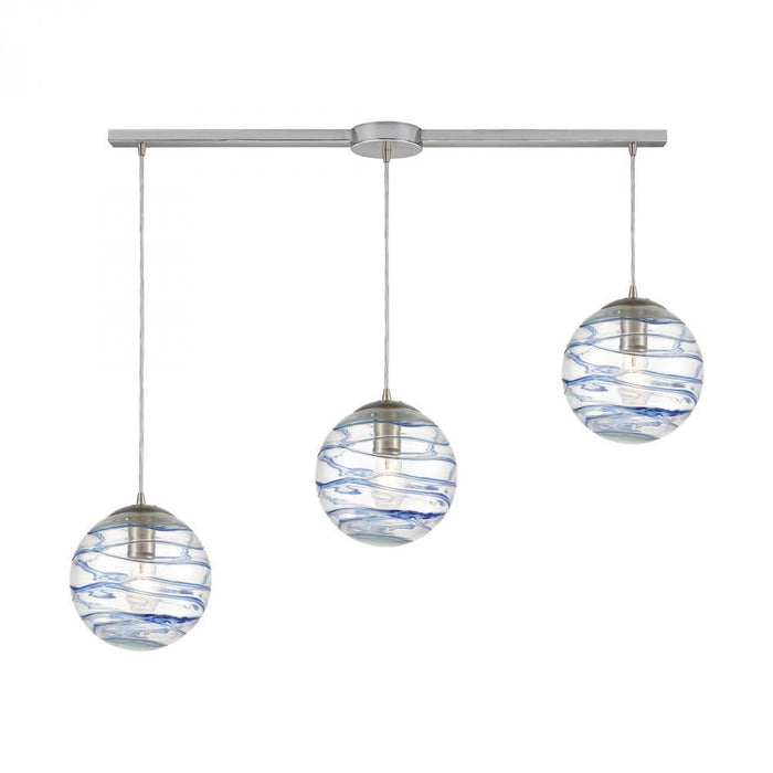 Elk Vines 3 Light Linear Mini Pendant Fixture In Model: 31743/3L