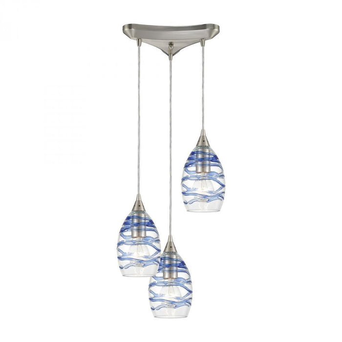 Elk Vines 3 Light Triangular Mini Pendant Fixture Model: 31742/3