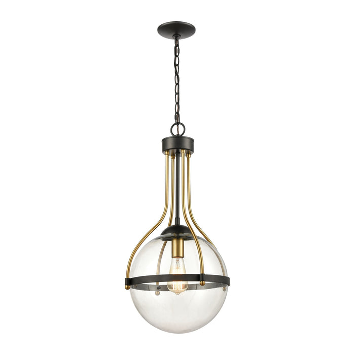 Elk Vispon 1 Light Pendant In Matte Black And Model: 46414/1