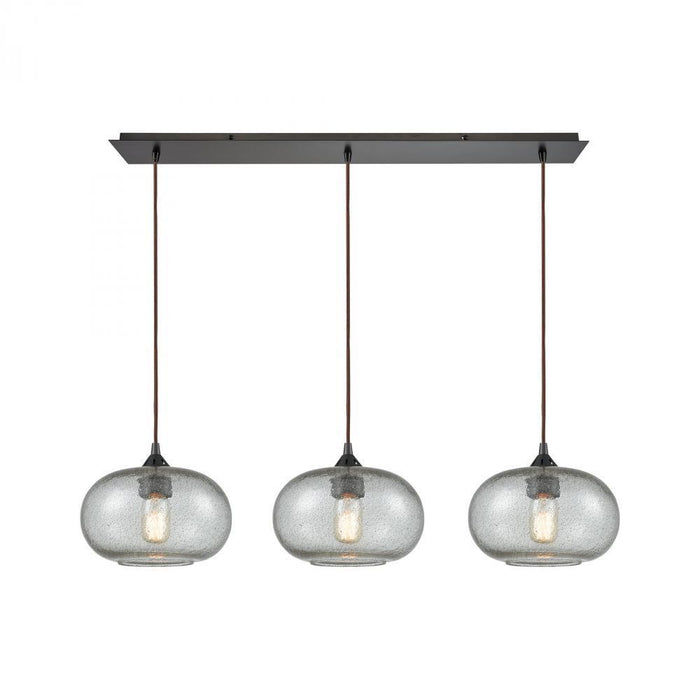 Elk Volace 3 Light Linear Mini Pendant Fixture In Model: 25124/3LP