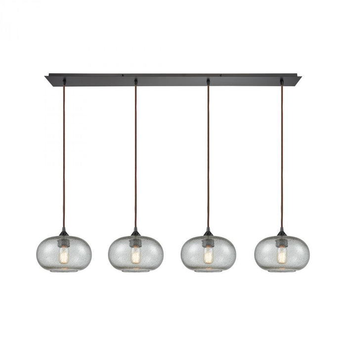 Elk Volace 4 Light Linear Pendant Fixture In Model: 25124/4LP