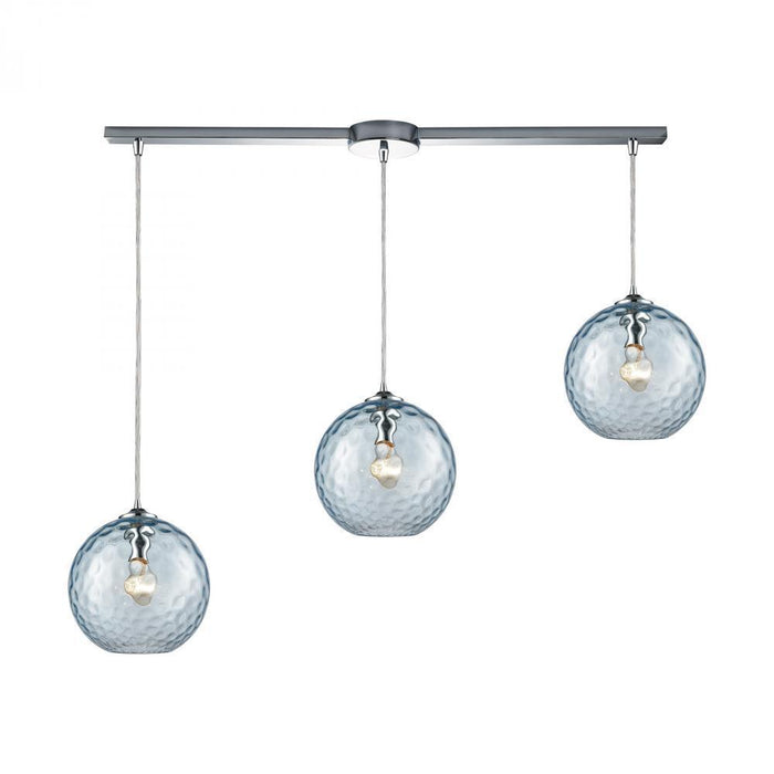 Elk Watersphere 3 Light Linear Mini Pendant Model: 31380/3L-AQ