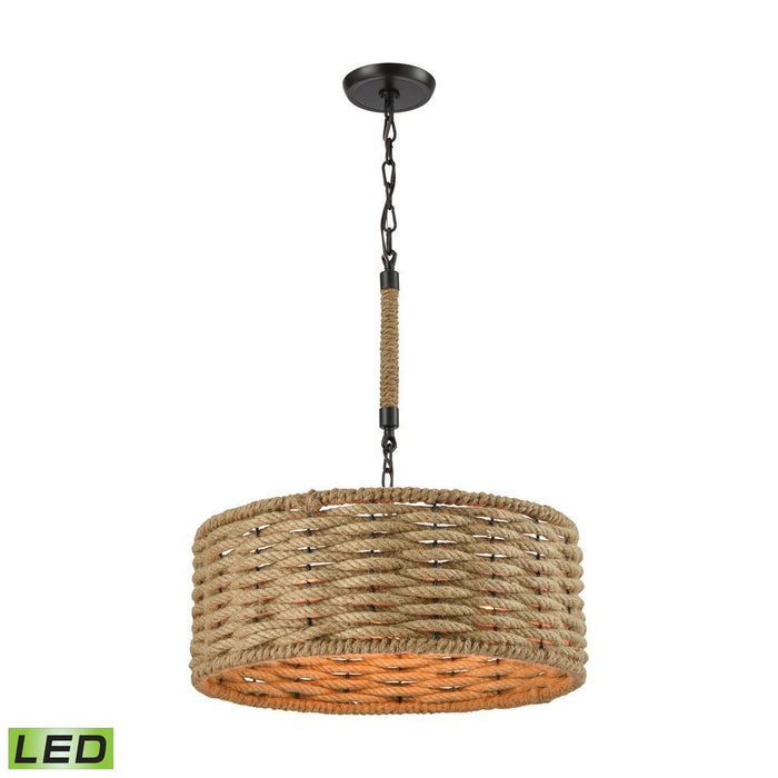 Elk Weaverton 3 Light Chandelier In Oiled Bronze Model: 10711/3-LED