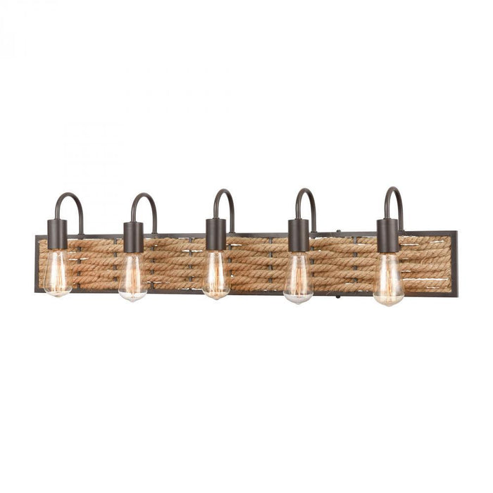 Elk Weaverton 5 Light Vanity Light In Oil Rubbed Model: 10755/5