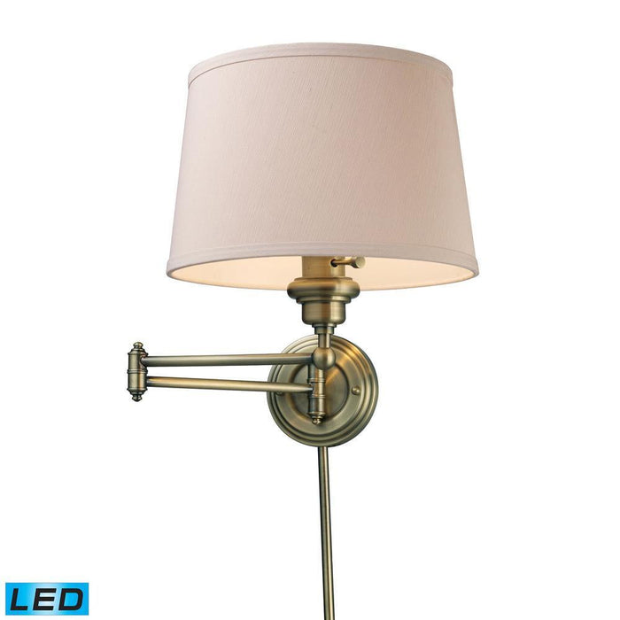 Elk Westbrook 1 Light Swingarm Wall Lamp In Model: 11220/1-LED