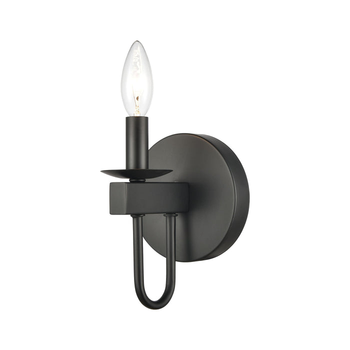 Elk Williamson 1 Light Vanity Light In Black Model: 75073/1