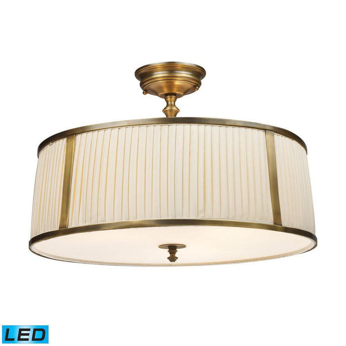 Elk Williamsport 4 Light Semi Flush In Brass Model: 11055/4-LED