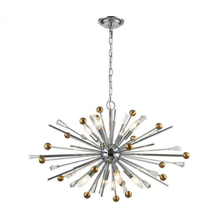 Elk Williston 8 Light Chandlier In Polished Model: 33253/8