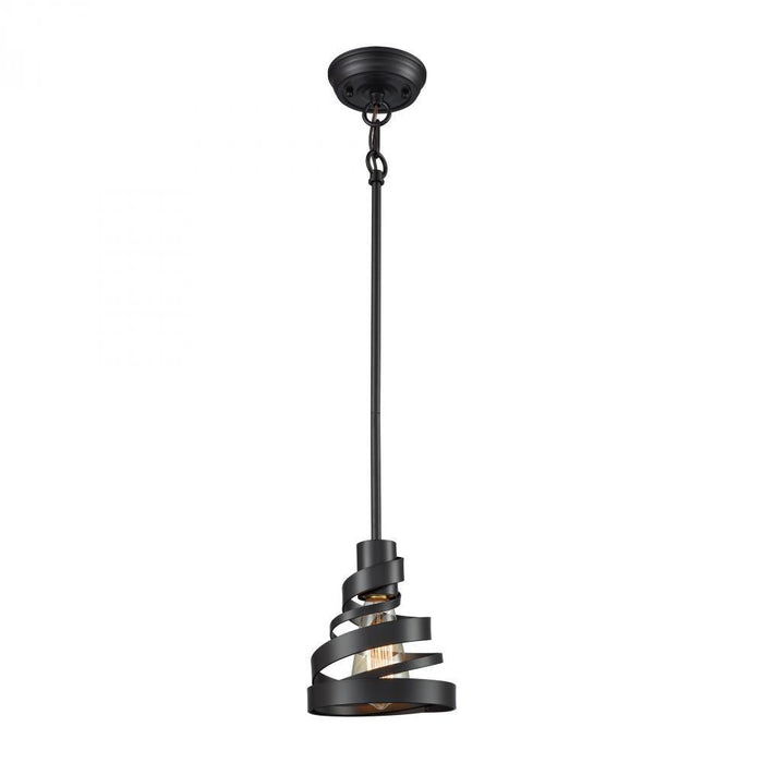 Elk Zabrina 1 Light Mini Pendant In Oil Rubbed Model: 65181/1