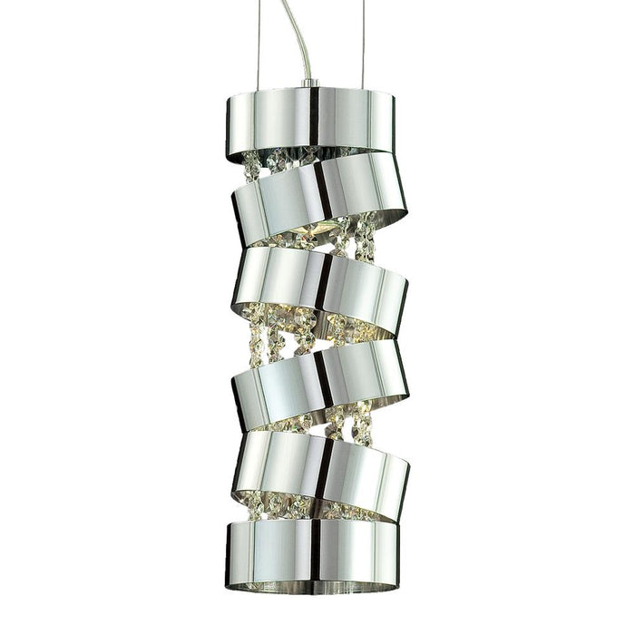 Eurofase Ariella Chromed Rings With Draped Clear Cut Crystal Model: 20389-017