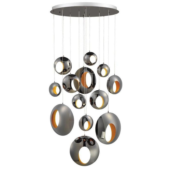 Eurofase Arlington Hollowed Orbs Of Blackened Chrome LED Model: 35910-015