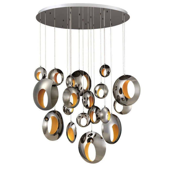 Eurofase Arlington Hollowed Orbs Of Blackened Chrome LED Model: 35911-012