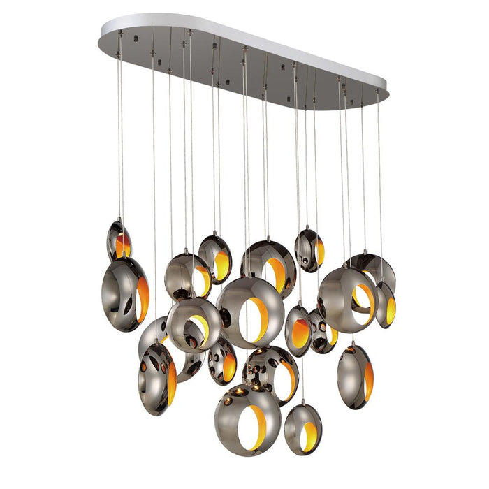 Eurofase Arlington Hollowed Orbs Of Blackened Chrome LED Model: 35912-019